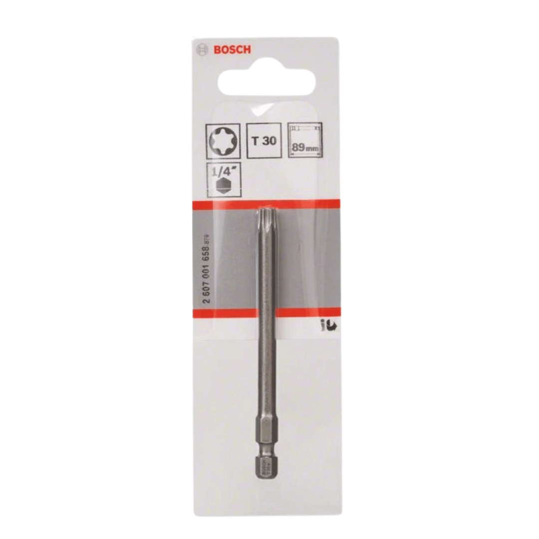 1 EMBOUT EXTRADUR T30 89MM 2607001658 Bosch BOSCH 1 EMBOUT EXTRADUR T30 89MM 2607001658 - ABMAROC | Vente de matériel de bricolage, jardinage, électroportatif en ligne - Bricolage maroc