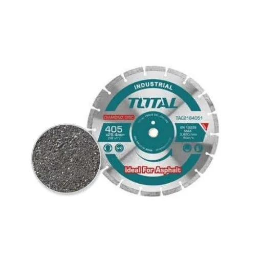 Disque diamant pour la découpe d’asphalte Disque de coupure TOTAL Disque diamant pour la découpe d’asphalte - ABMAROC | Vente de matériel de bricolage, jardinage, électroportatif en ligne - Bricolage maroc