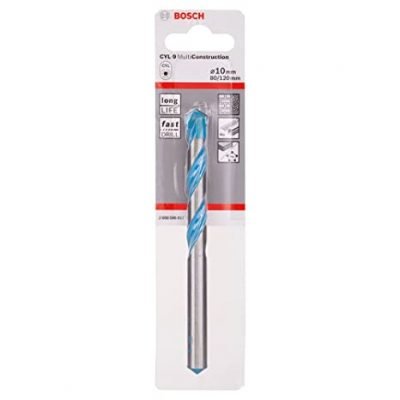 FORET MULTICONSTRUCTION 10X80X120 MM CYL-9 2608596057 Bosch BOSCH FORET MULTICONSTRUCTION 10X80X120 MM CYL-9 2608596057 - ABMAROC | Vente de matériel de bricolage, jardinage, électroportatif en ligne - Bricolage maroc