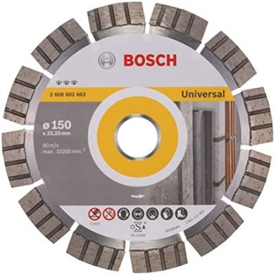 DISQUE DIAMANT UNIVERSEL+METAL 150MM 2608602663 Bosch BOSCH DISQUE DIAMANT UNIVERSEL+METAL 150MM 2608602663 - ABMAROC | Vente de matériel de bricolage, jardinage, électroportatif en ligne - Bricolage maroc