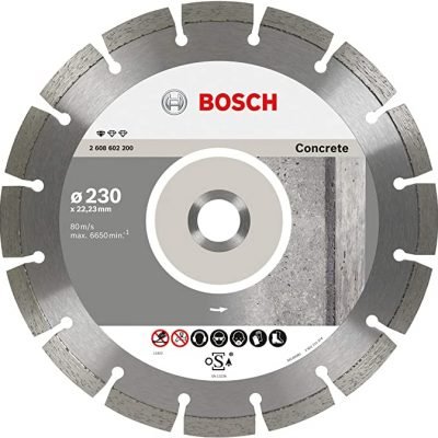 DISQUE DIAMANT SPECIAL BETON 230X22,22 2608602200 Bosch BOSCH DISQUE DIAMANT SPECIAL BETON 230X22,22 2608602200 - ABMAROC | Vente de matériel de bricolage, jardinage, électroportatif en ligne - Bricolage maroc