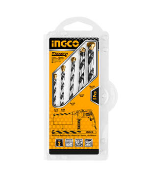 Set de forets à béton 5 pièces INGCO INGCO Set de forets à béton 5 pièces - ABMAROC | Vente de matériel de bricolage, jardinage, électroportatif en ligne - Bricolage maroc