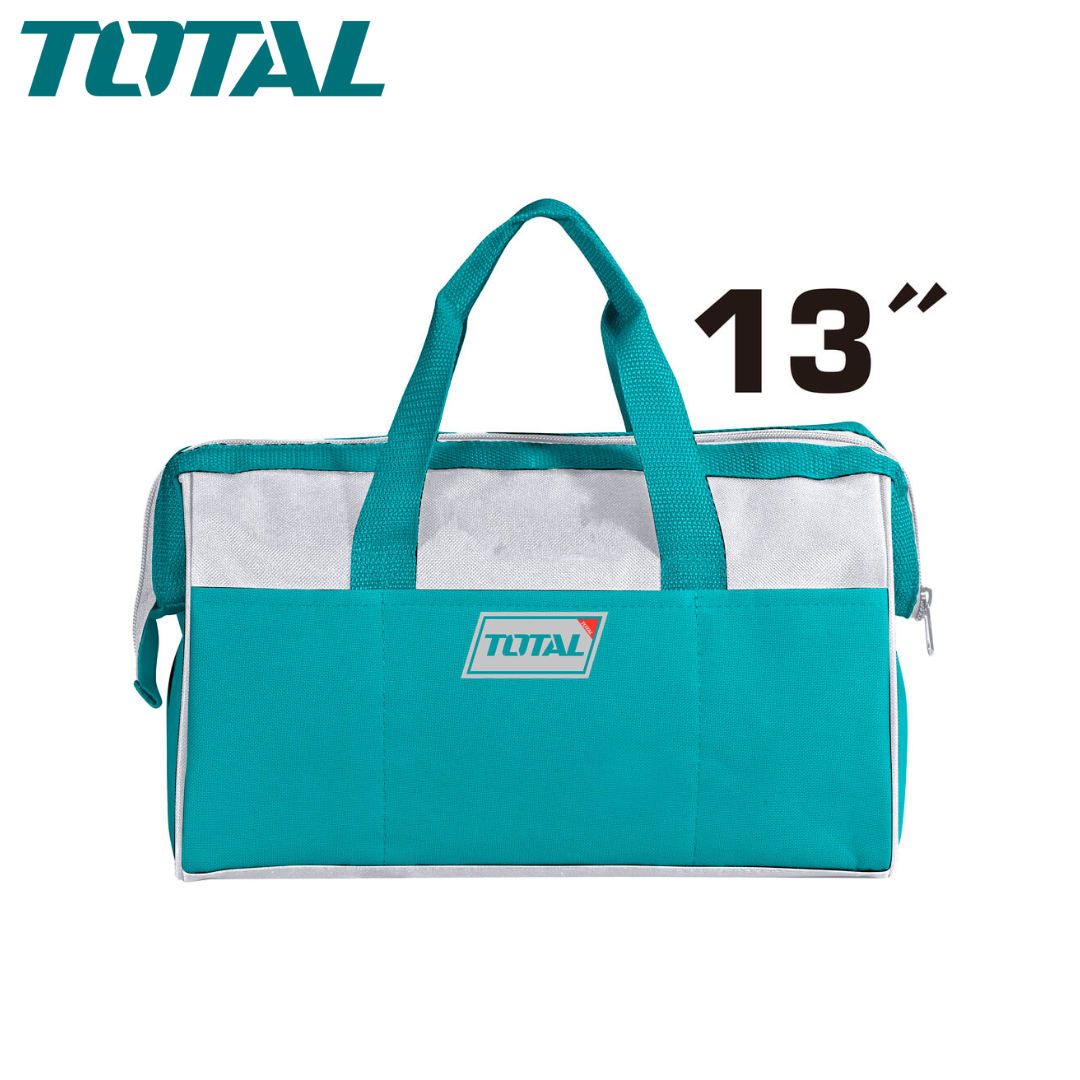 Sac à outils 13″ TOTAL Consommables machines TOTAL Sac à outils 13″ TOTAL - ABMAROC | Vente de matériel de bricolage, jardinage, électroportatif en ligne - Bricolage maroc