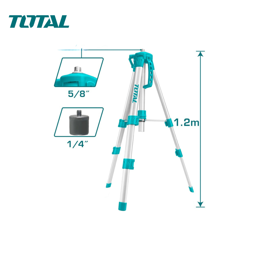 Trépieds pour niveaux Laser Total Consommables machines TOTAL Trépieds pour niveaux Laser Total - ABMAROC | Vente de matériel de bricolage, jardinage, électroportatif en ligne - Bricolage maroc