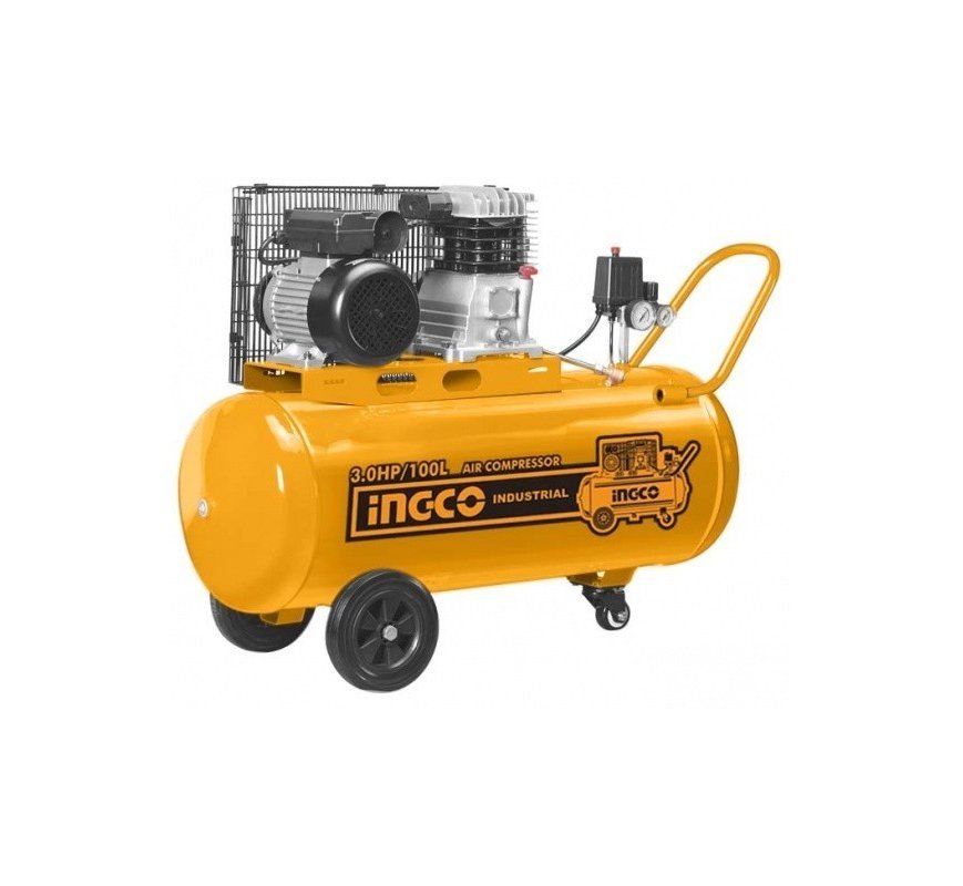 Compresseur 100L 220-240V~50Hz Power: 2.2 kW Compresseurs INGCO Compresseur 100L 220-240V~50Hz Power: 2.2 kW - ABMAROC | Vente de matériel de bricolage, jardinage, électroportatif en ligne - Bricolage maroc