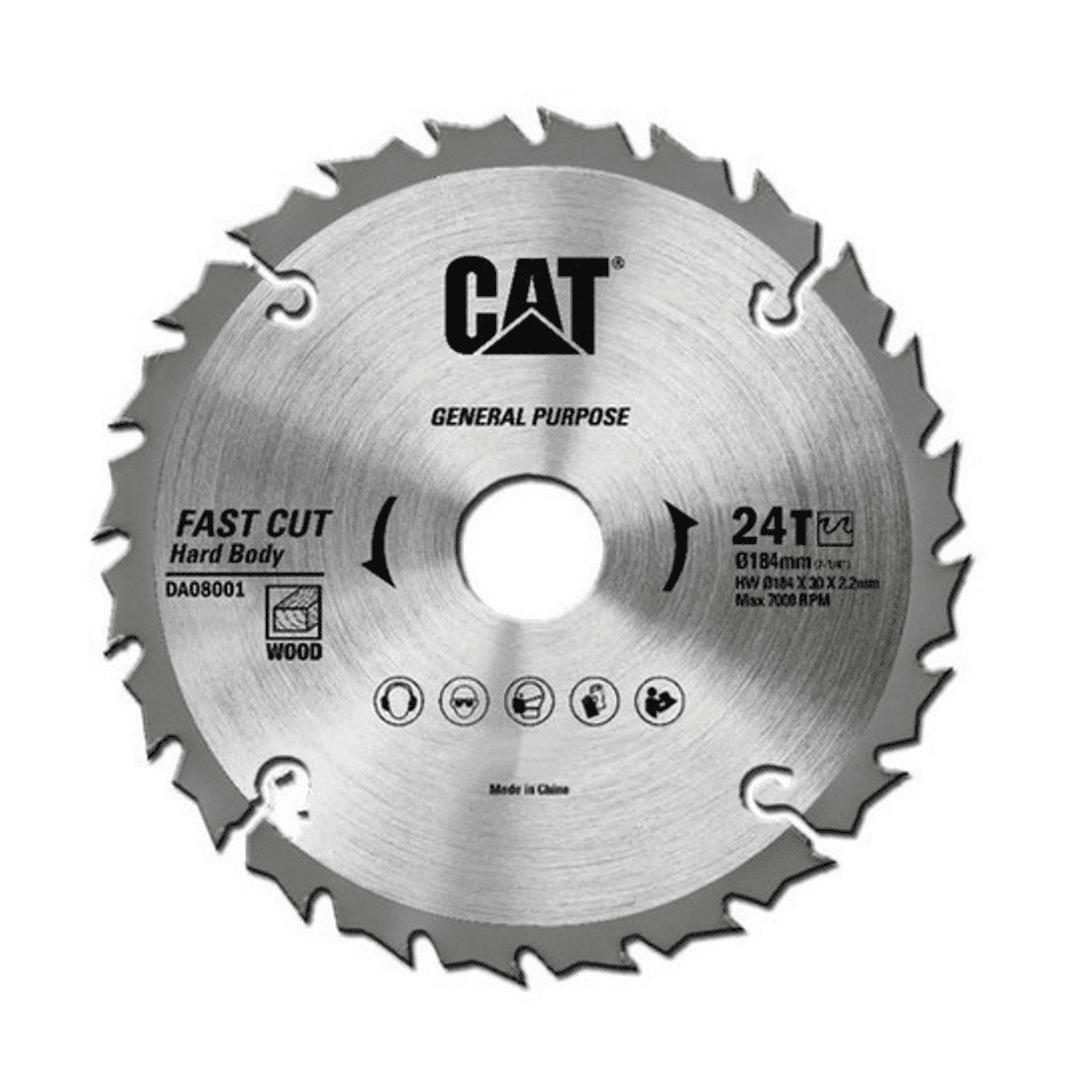 LAME CIRCULAIRE 184X30X1,4 24T COUPE RAPIDE Caterpillar Caterpillar LAME CIRCULAIRE 184X30X1,4 24T COUPE RAPIDE - ABMAROC | Vente de matériel de bricolage, jardinage, électroportatif en ligne - Bricolage maroc