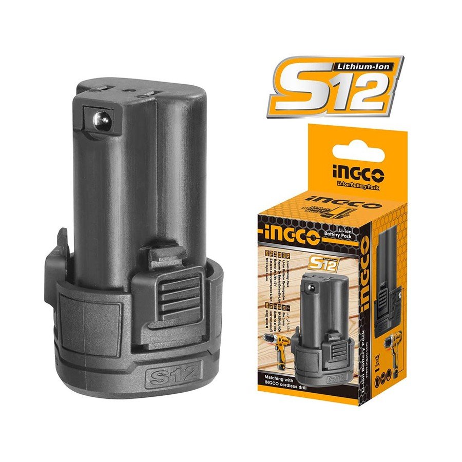 Lithium-Ion Batterie 12V S12 INGCO INGCO Lithium-Ion Batterie 12V S12 - ABMAROC | Vente de matériel de bricolage, jardinage, électroportatif en ligne - Bricolage maroc
