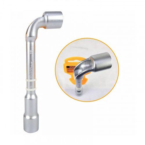 Clé à douille coudée en L 17mm Clés INGCO Clé à douille coudée en L 17mm - ABMAROC | Vente de matériel de bricolage, jardinage, électroportatif en ligne - Bricolage maroc