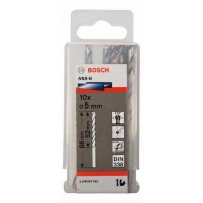 JEU 10 FORET A METAUX HSS-G 5X52X86 2608595062 Bosch BOSCH JEU 10 FORET A METAUX HSS-G 5X52X86 2608595062 - ABMAROC | Vente de matériel de bricolage, jardinage, électroportatif en ligne - Bricolage maroc