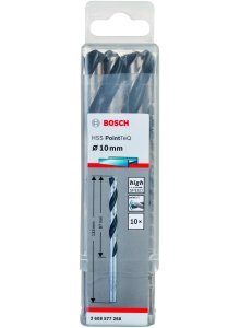 JEU 10 Forets à métaux HSS PointTeQ 10.0mm 2608577268 Bosch BOSCH JEU 10 Forets à métaux HSS PointTeQ 10.0mm 2608577268 - ABMAROC | Vente de matériel de bricolage, jardinage, électroportatif en ligne - Bricolage maroc