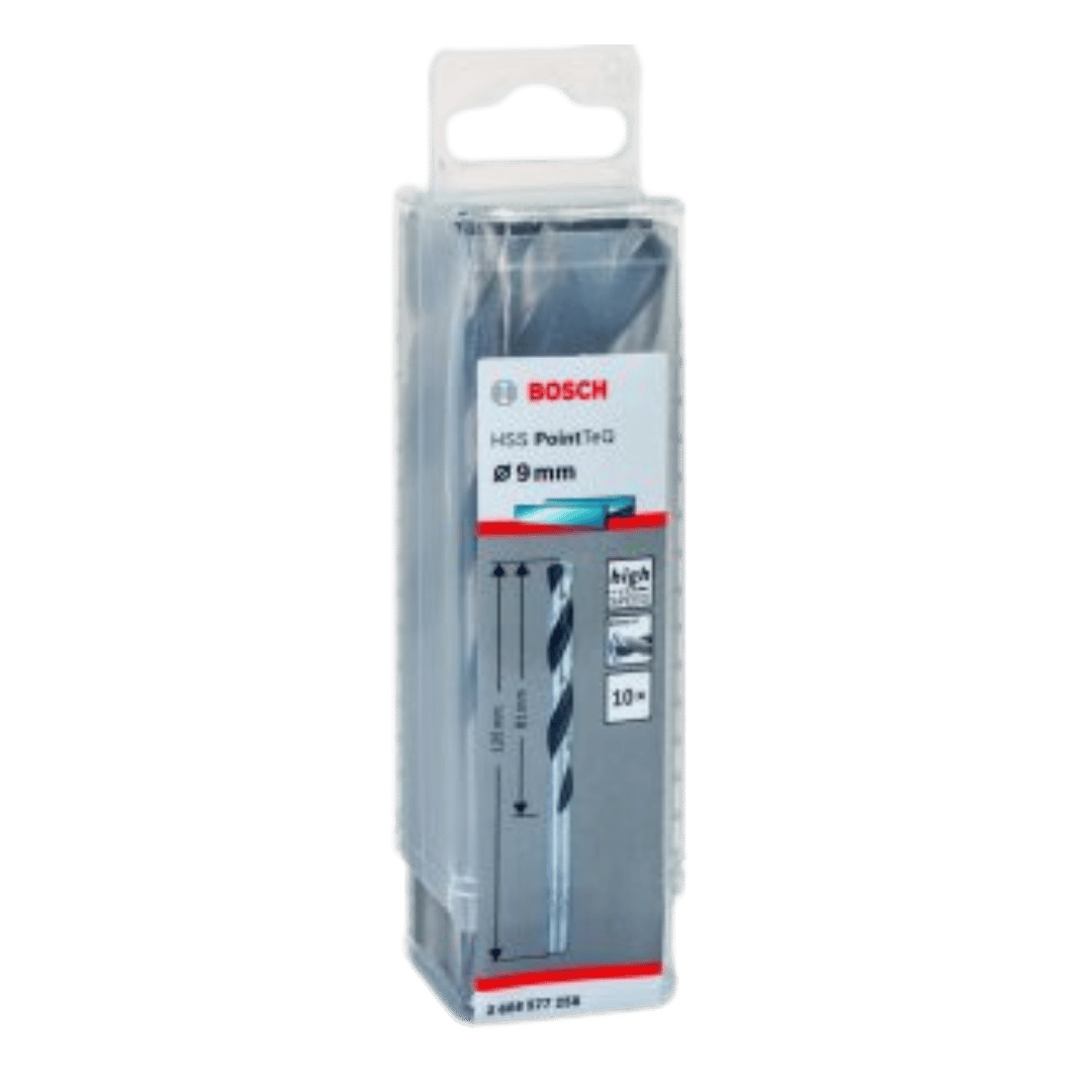 JEU 10 Forets à métaux HSS PointTeQ 9.0mm 2608577258 Bosch BOSCH JEU 10 Forets à métaux HSS PointTeQ 9.0mm 2608577258 - ABMAROC | Vente de matériel de bricolage, jardinage, électroportatif en ligne - Bricolage maroc