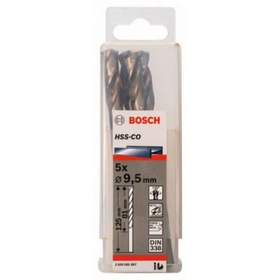 JEU 5 FORETS HSS-CO 9,5X81X125MM 2608585897 Bosch BOSCH JEU 5 FORETS HSS-CO 9,5X81X125MM 2608585897 - ABMAROC | Vente de matériel de bricolage, jardinage, électroportatif en ligne - Bricolage maroc