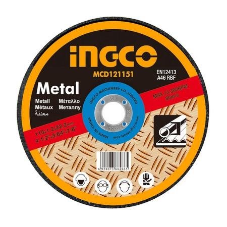DISQUE ABRASIF 125*1,2*22,2 Disque abrasif INGCO DISQUE ABRASIF 125*1,2*22,2 - ABMAROC | Vente de matériel de bricolage, jardinage, électroportatif en ligne - Bricolage maroc