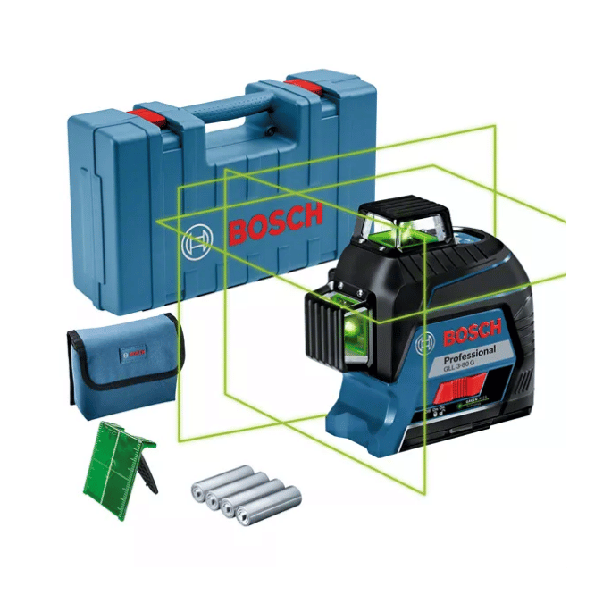 Niveau laser 3 lignes GLL 3-80 G BOSCH 0601063Y00 Bosch BOSCH  - Bricolage maroc