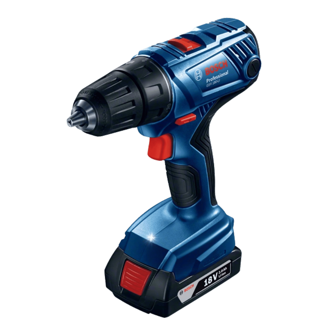 PERCEUSE-VISSEUSE SANS FIL GSR 180-LI PROFESSIONAL Bosch BOSCH PERCEUSE-VISSEUSE SANS FIL GSR 180-LI PROFESSIONAL - ABMAROC | Vente de matériel de bricolage, jardinage, électroportatif en ligne - Bricolage maroc