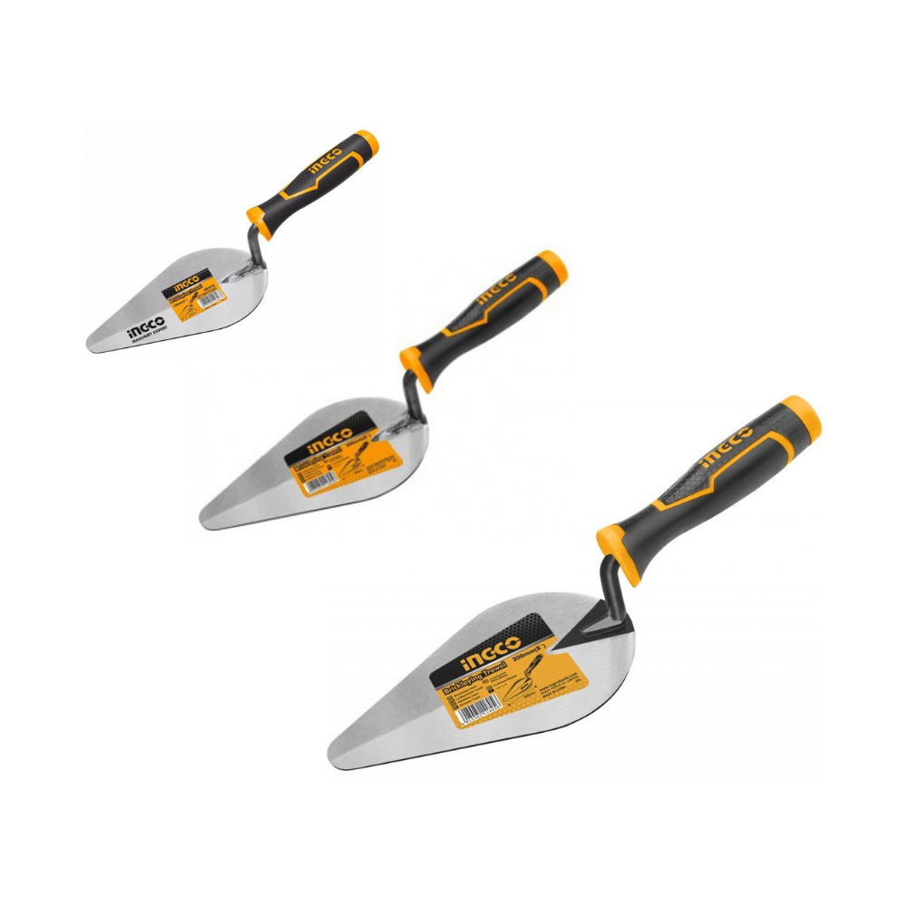 Pack 3 truelles 150 – 180 -200 MM HBT INGCO INGCO Pack 3 truelles 150 – 180 -200 MM HBT - ABMAROC | Vente de matériel de bricolage, jardinage, électroportatif en ligne - Bricolage maroc