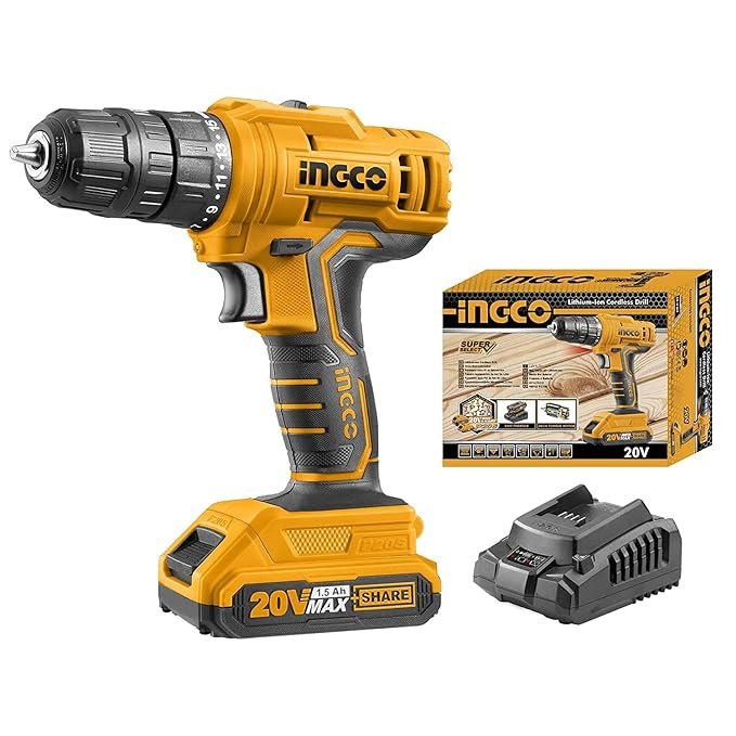 Perceuse sans fil lithium-ion CDLI20028 INGCO  Perceuse sans fil lithium-ion CDLI20028 - ABMAROC | Vente de matériel de bricolage, jardinage, électroportatif en ligne - Bricolage maroc