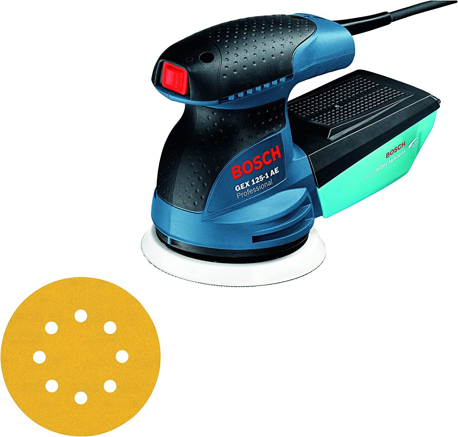 Ponceuse Bosch pro excentrique GEX 125-1 AE PROFESSIONAL | 0601387500 Bosch BOSCH Ponceuse Bosch pro excentrique GEX 125-1 AE PROFESSIONAL | 0601387500 - ABMAROC | Vente de matériel de bricolage, jardinage, électroportatif en ligne - Bricolage maroc