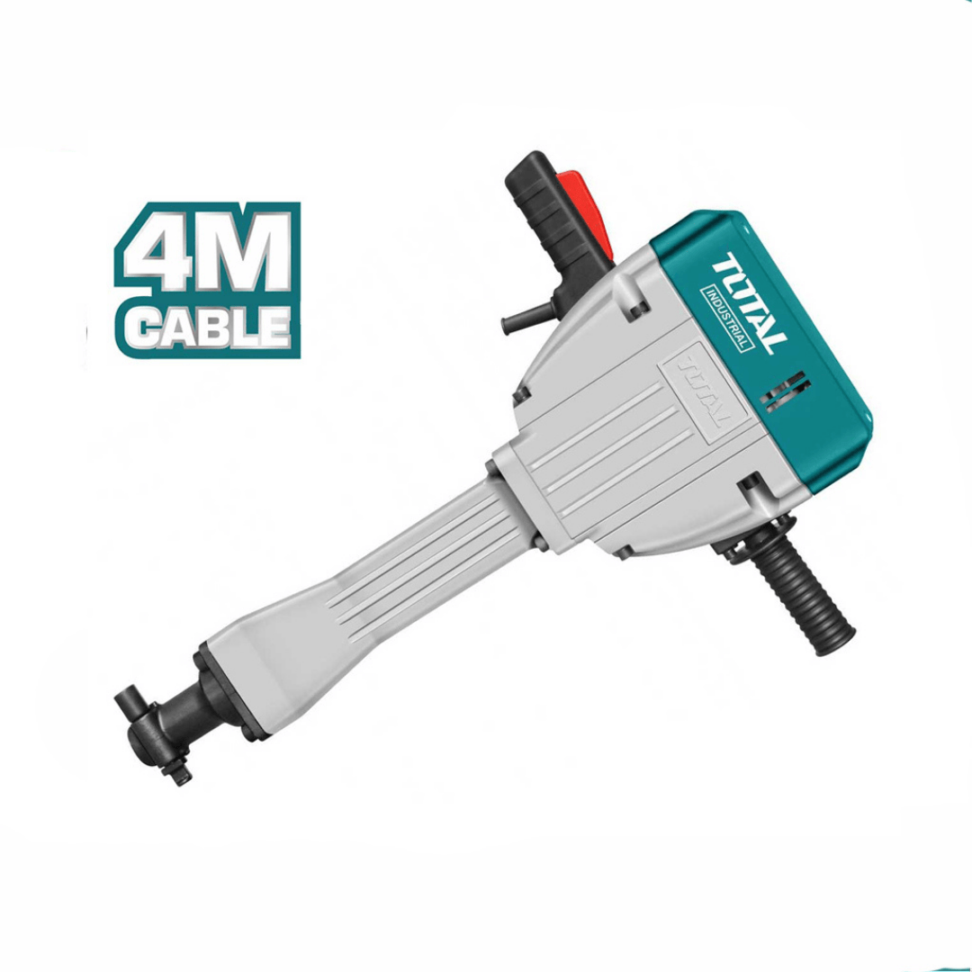 Marteau piqueur 2200W 30 kg Marteau perforateur TOTAL Marteau piqueur 2200W 30 kg - ABMAROC | Vente de matériel de bricolage, jardinage, électroportatif en ligne - Bricolage maroc