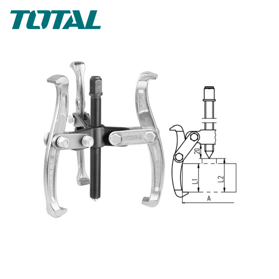 Extracteur à trois mâchoires 4″ Consommables machines TOTAL Extracteur à trois mâchoires 4″ - ABMAROC | Vente de matériel de bricolage, jardinage, électroportatif en ligne - Bricolage maroc