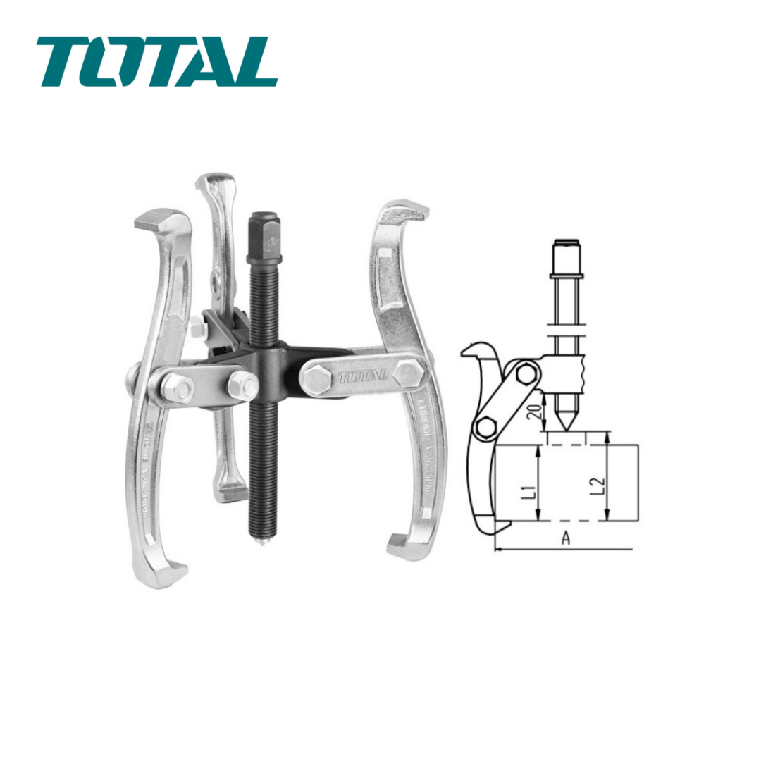 Extracteur à trois mâchoires 3″ Consommables machines TOTAL Extracteur à trois mâchoires 3″ - ABMAROC | Vente de matériel de bricolage, jardinage, électroportatif en ligne - Bricolage maroc