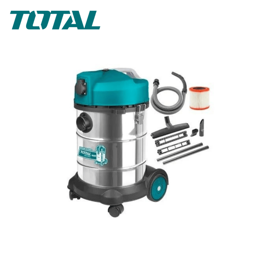Aspirateur 1400W/30L Aspirateurs TOTAL Aspirateur 1400W/30L - ABMAROC | Vente de matériel de bricolage, jardinage, électroportatif en ligne - Bricolage maroc