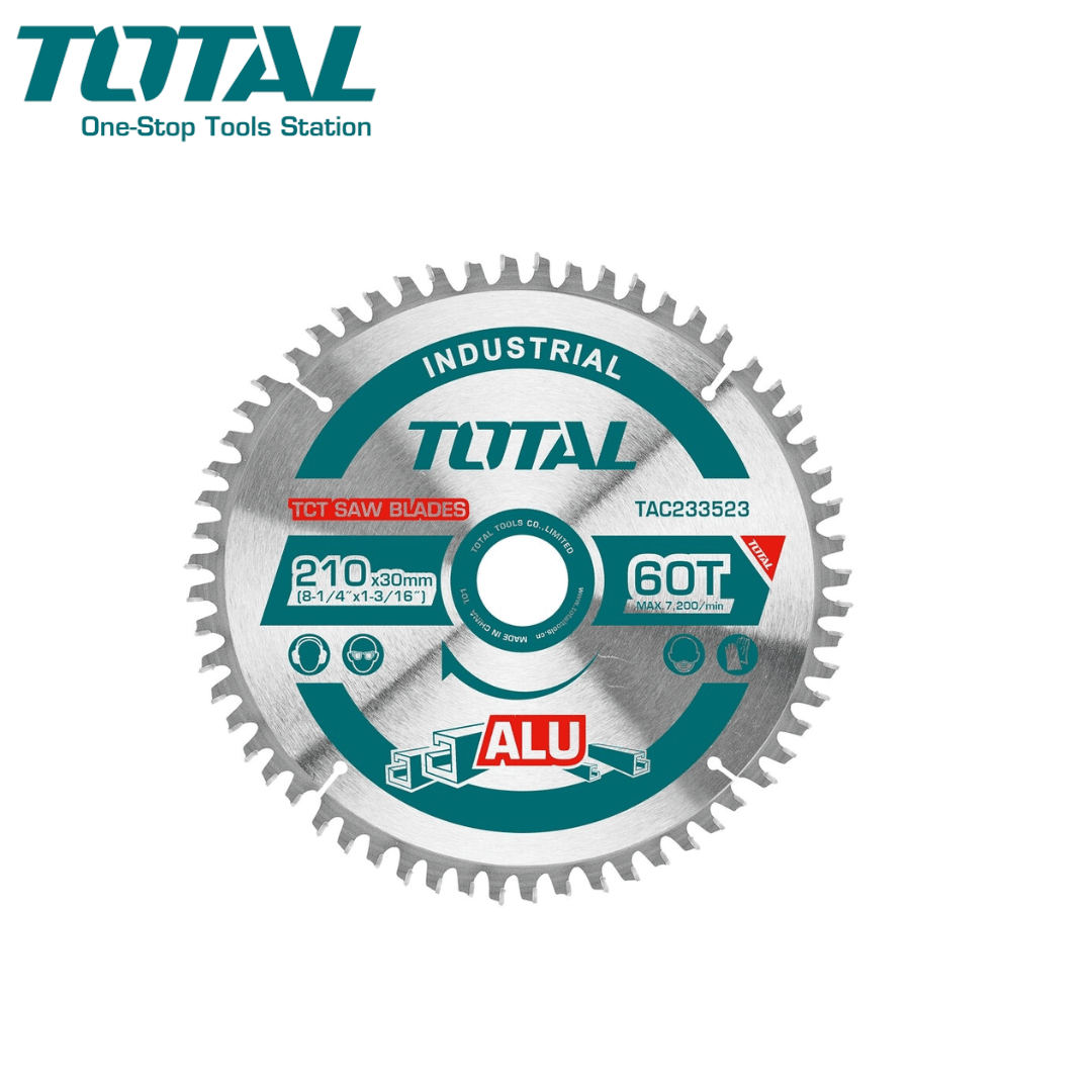 Lame de scie TCT pour aluminium 254 mm (10″) TOTAL Disques TOTAL Lame de scie TCT pour aluminium 254 mm (10″) TOTAL - ABMAROC | Vente de matériel de bricolage, jardinage, électroportatif en ligne - Bricolage maroc