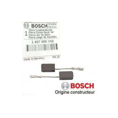 Charbon pour Meuleuses GWS 9-125 / GWS 9-115/ GWS 11-125 Bosch BOSCH Charbon pour Meuleuses GWS 9-125 / GWS 9-115/ GWS 11-125 - ABMAROC | Vente de matériel de bricolage, jardinage, électroportatif en ligne - Bricolage maroc