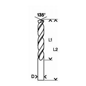 FORET x1 HSS-CO 5,0X52X86MM 2608585851