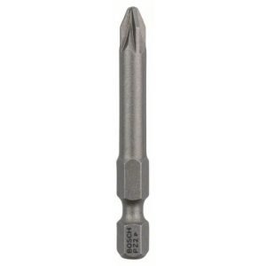 25 Pièces Jeu de Embouts de Vissage Extra Dure pour Vis Pozidriv, PZ2 Epaisseur, 49mm Longueur 2607002506Bosch Accessories