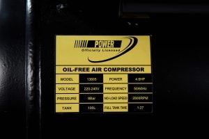 COMPRESSEUR SILENCIEUX 100L POWER 4.6HP