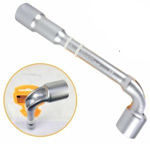 Clé à douille coudée en L 13mm Clés INGCO Clé à douille coudée en L 13mm - ABMAROC | Vente de matériel de bricolage, jardinage, électroportatif en ligne - maroc Bricolage Clé à douille coudée en L 13mm HWL1308