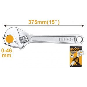 Clé à molette 375mm 0-46mm HADW131152