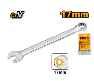 Clé mixte 17mm Clés INGCO Clé mixte 17mm - ABMAROC | Vente de matériel de bricolage, jardinage, électroportatif en ligne - maroc Bricolage Clé mixte 17mm