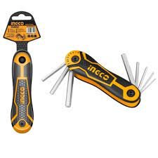 Clés Hex 8pcs 2-8mm Clés INGCO Clés Hex 8pcs 2-8mm - ABMAROC | Vente de matériel de bricolage, jardinage, électroportatif en ligne - maroc Bricolage Clés Hex 8pcs 2-8mm HHK14081