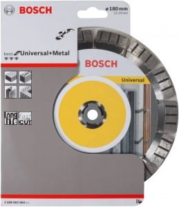 DISQUE DIAMANT UNIVERSEL+METAL 180MM 2608602664