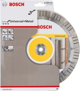 DISQUE DIAMANT UNIVERSEL+METAL 230MM 2608602665