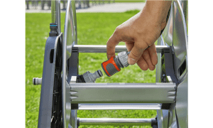 Dévidoir Gardena sans fléxible sur roues CleverRoll M Metal