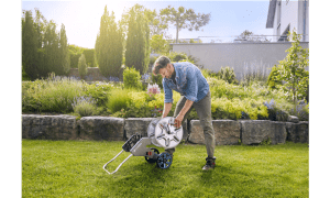 Dévidoir Gardena sur roues CleverRoll M Metal équipé (1/2″) 13 mm 20 m