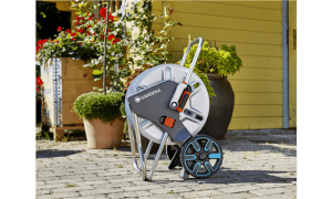 Dévidoir Gardena sur roues CleverRoll M Metal équipé (1/2″) 13 mm 20 m