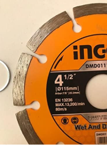 Disque diamant 115mm Disque de coupure INGCO Disque diamant 115mm - ABMAROC | Vente de matériel de bricolage, jardinage, électroportatif en ligne - maroc Bricolage Disque diamant 115mm
