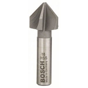 Fraise à noyer conique HSS queue cylindrique cinq taillants 90° Ø 16 mm 2608596372