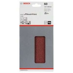 JEU 10 FEUILLES ABRASIVES BOSCH D 115X230 G 60 2608605316