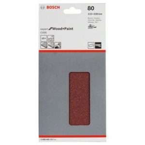 JEU 10 FEUILLES ABRASIVES BOSCH D 115X230 G 80 2608605317