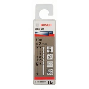 JEU 10 FORET INOX HSS CO 2X29X49 2608585874