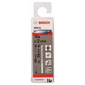 JEU 10 FORETS A METAUX HSS-G 2X24X49M 2608595051 Bosch BOSCH JEU 10 FORETS A METAUX HSS-G 2X24X49M 2608595051 - ABMAROC | Vente de matériel de bricolage, jardinage, électroportatif en ligne - maroc Bricolage JEU 10 FORETS A METAUX HSS-G 2X24X49M 2608595051