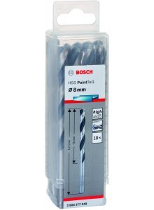 JEU 10 Forets à métaux HSS PointTeQ 8.0mm 2608577248