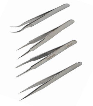 Jeu de pinces brussel de précision 4 pcs