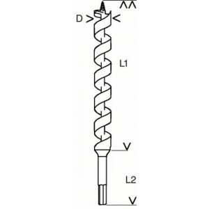 MECHE SIMPLE SPIRALE 26X470X600MM 2608585724