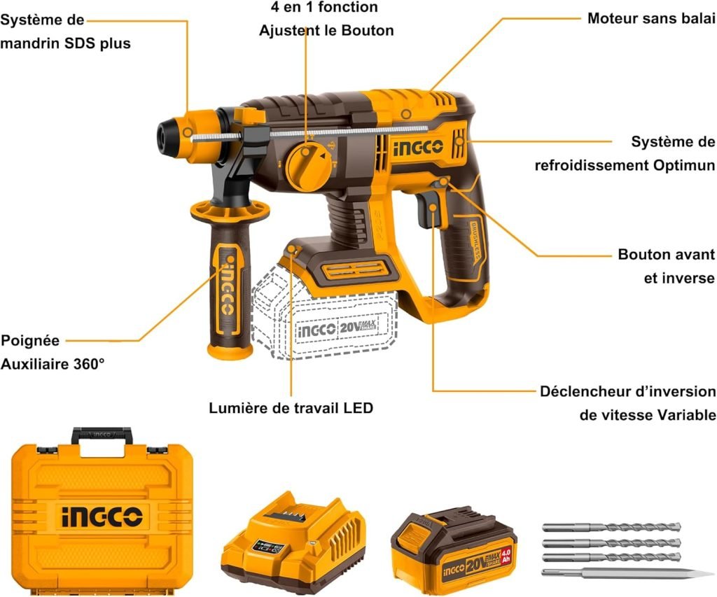 Marteau perforateur sans fil CRHLI202081